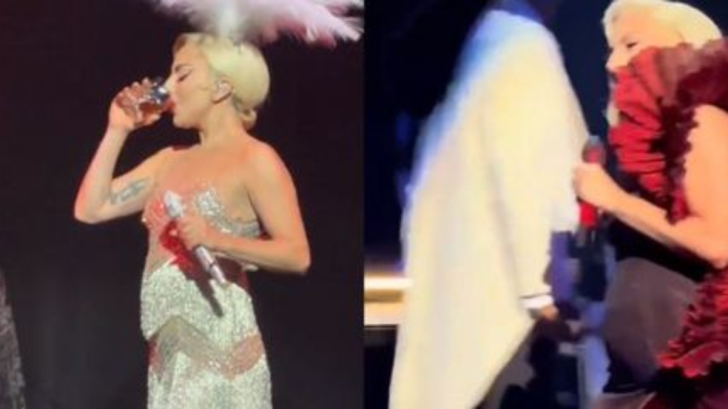 Lady Gaga apareceu com a barriga saliente em shows